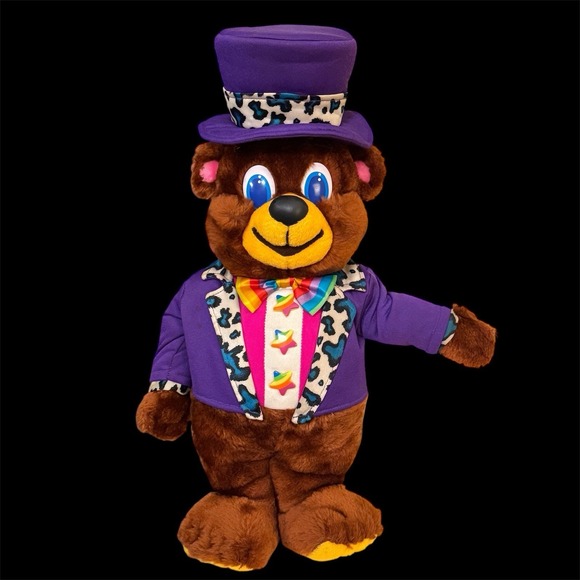 Vintage 90s Lisa Frank Hollywood Bear Plush 16